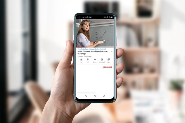 Lernen über Mobilgerät - Bildgröße klein
